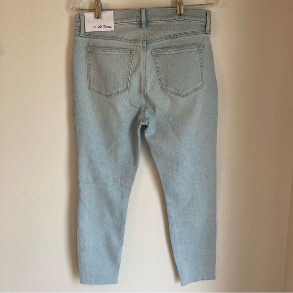 Loft Women’s NWT high waist skinny distressed ankle light wash jeans size 29/8P - Picture 5 of 9